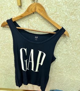 GAP Navy Blue Logo Tank Top