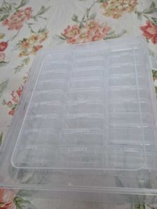 Clear Storage Box with Compartments
