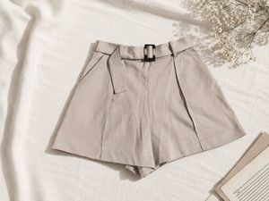 H&amp;M High-Waist Belted Shorts