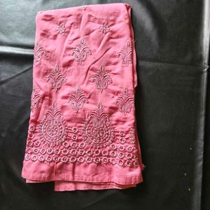 Pink Embroidered Kurta with Pants