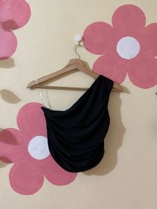 Chic One Shoulder Ruched Top