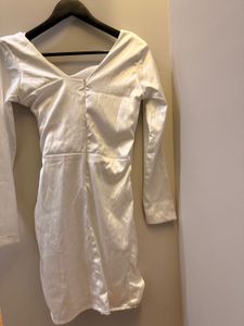 White Wrap Mini Dress🤍