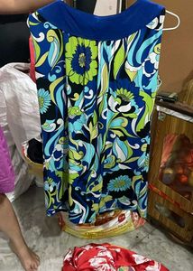 Vibrant Floral Print Sleeveless Dress