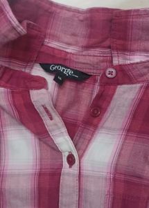 Chic Plaid Button-Up Tunic Top