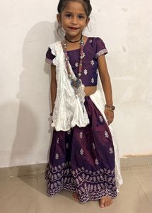 4 set of Elegant Navy Blue Ethnic Skirt and Top Se