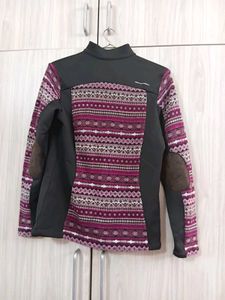 Cozy Patterned Zip-Up Sweater