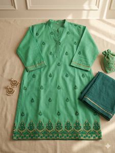 Elegant Emerald Green Kurta