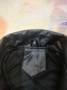 Stylish Black Faux Leather Jacket