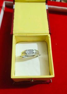 solid pure silver gents ring