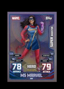 Ms Marvel Super Booster  hero attax