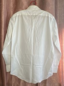 Classic White Men's Dress Shirt