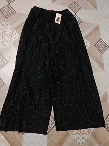 Black Printed Palazzo Pants