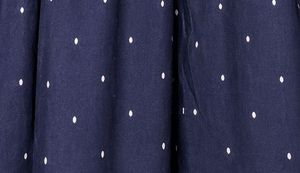 Navy Polka Dot Midi Dress
