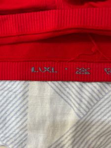 Red Seamless Bandeau Bra