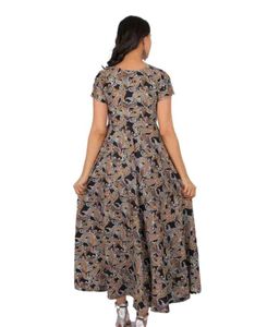Paisley Print Maxi Dress