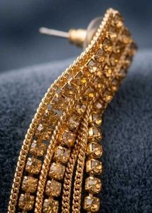Elegant Gold Tassel Earrings