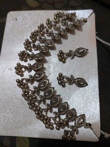Elegant Oxidized Necklace Set