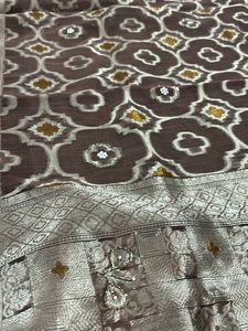New-🪩Elegant Brown Saree with Blouse