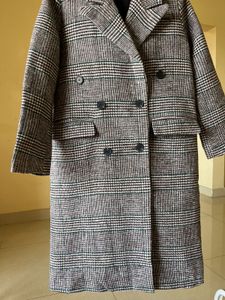 Plaid Trench Coat