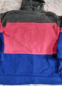 Fuzzy Hooded Zip-Up Jacket