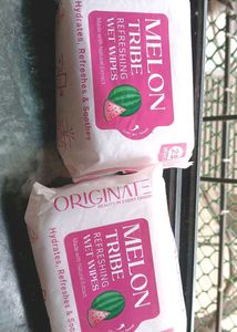 Melon Tribe Refreshing Wet Wipes set of 2