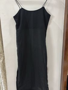 Chic Black Spaghetti Strap Dress