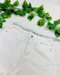 Women Shein White Jeans