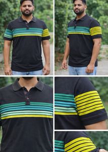 Jack n Jones Striped Polo T-Shirt XXL Size