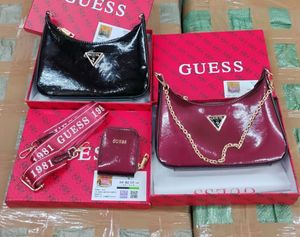 Guess Patent Leather Shoulder Bag