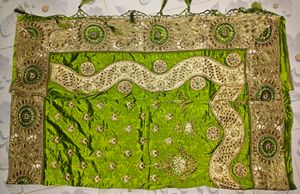 Embroidered Silk Saree with Blouse Piece