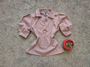 Korean Puffed Sleeve Top