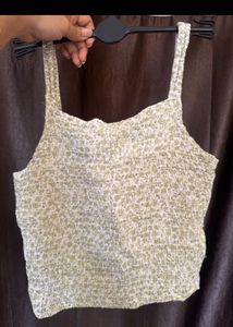 Floral Smocked Crop Top