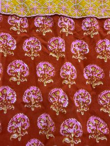 Beautiful Indian Saree with Floral Print