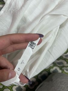 White V-Neck dress