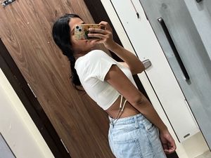 embellish corset style white top