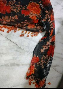 Multi Printed Shrug For Upper Top Or Dress 36 Bust