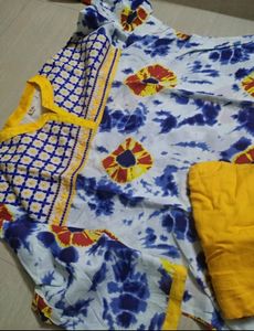 tie and dye bandhni plazo suit