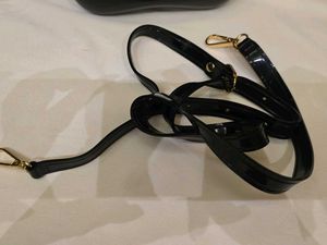 Mickey Mouse Inspired Black Patent sling bag