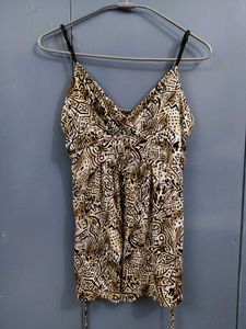 Boho Abstract Spaghetti Top