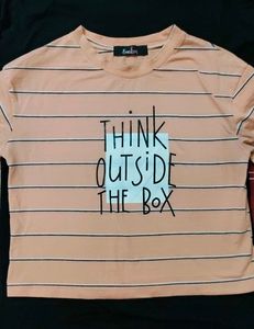 Peach graphic T- shirt | Casual aesthetic top