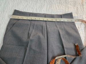 Classic Grey Wide-Leg Trousers waist 30~32