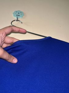 Elegant Royal Blue Lace Dress