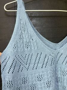 Chic V-Neck Knitted Tank Top