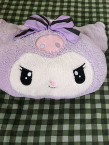 Kawaii Sanrio kuromi face Plushie / Pillow