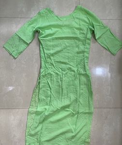 Lime Green Chikankari Kurta