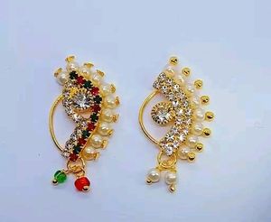 Beautiful Press Nath Nose Ring Combo Of 2