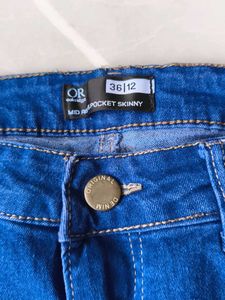 Blue Ripped Skinny Jeans