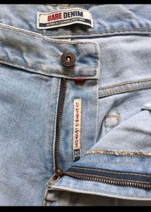 Light Wash Denim Jeans for Men