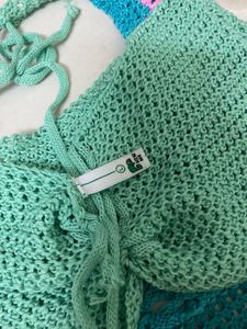 Boho Crochet Bell Sleeve Top