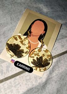 Handmade Resin Floral Earrings